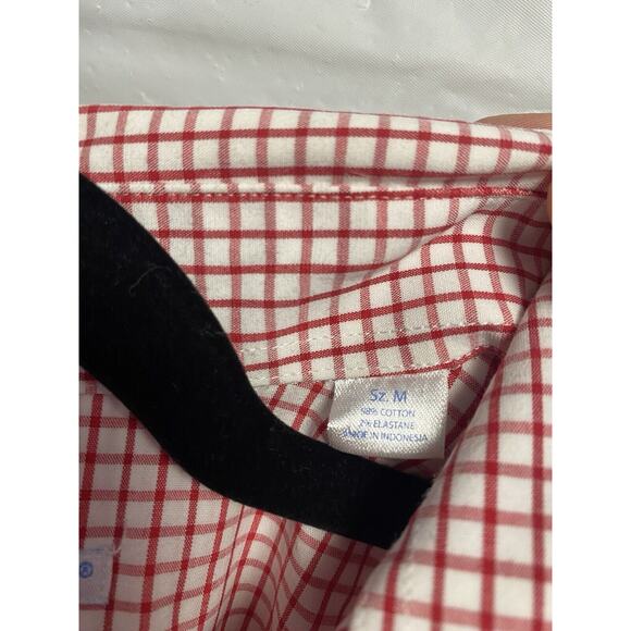 Southern Tide Shirt Mens Medium Button Up Red Check Plaid Long Sleeve Shirt - Picture 4 of 5